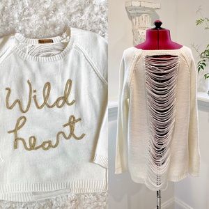 THE CLASSIC cream sweatshirt with gold script